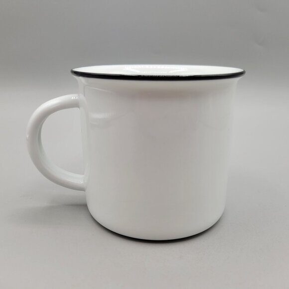 Head Witch Ceramic Mug Halloween Collins Fresh and Original White Black Cup - Picture 3 of 8